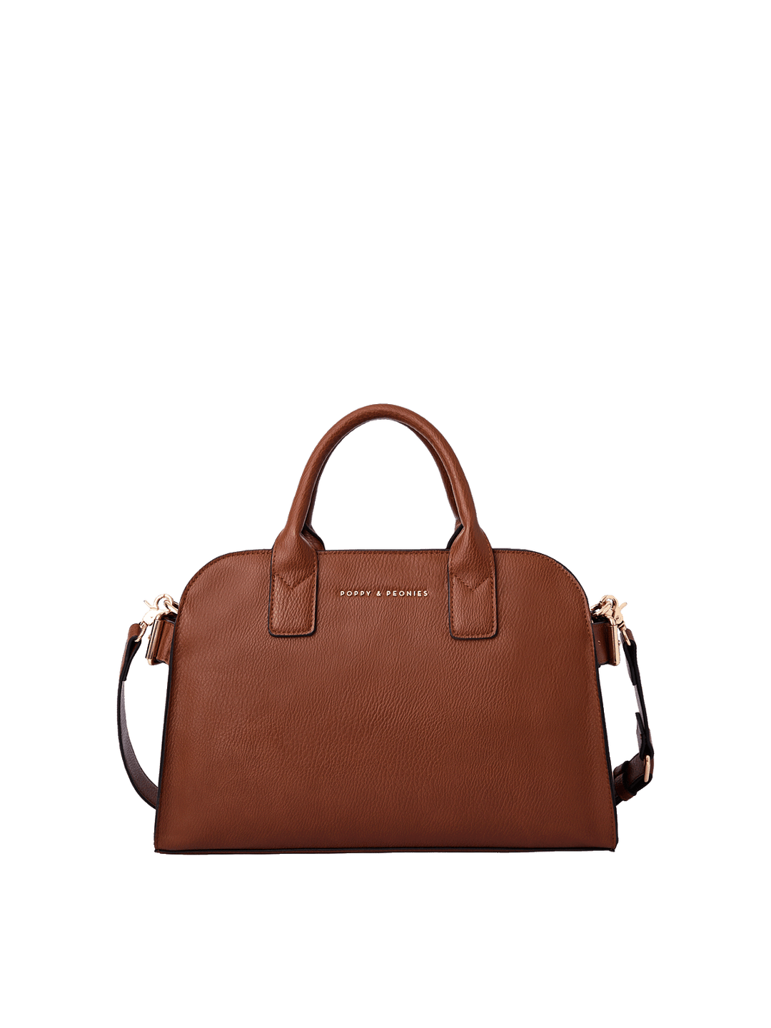 Mini Uptown Tote in Chestnut with removable crossbody strap