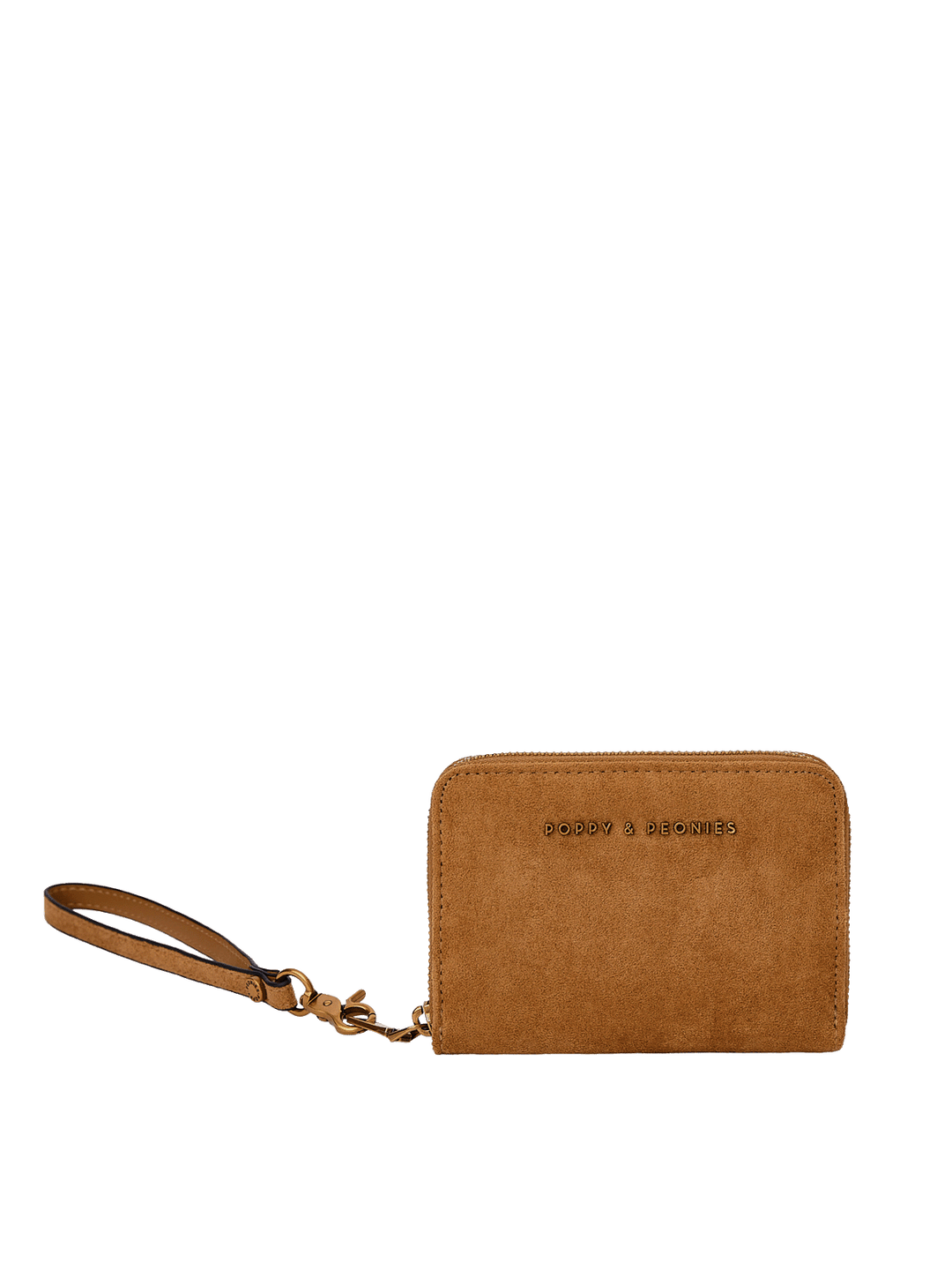 The Grab and Go Wallet Cognac Suede