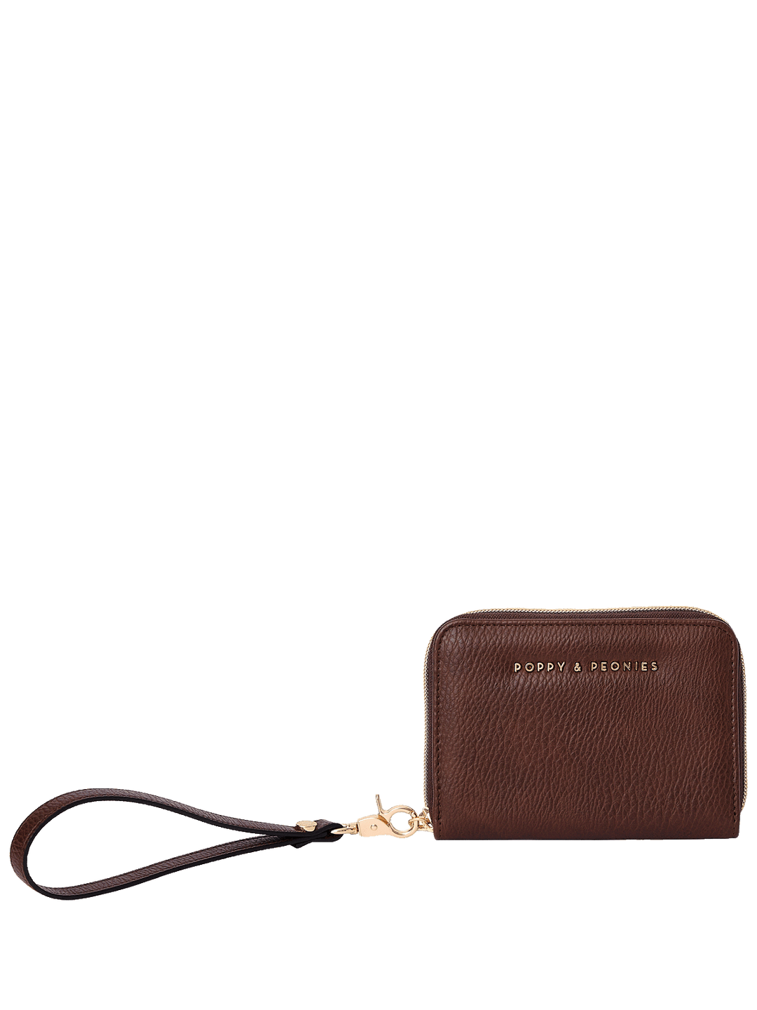 The Grab and Go Wallet in Espresso with removable wristlet strap