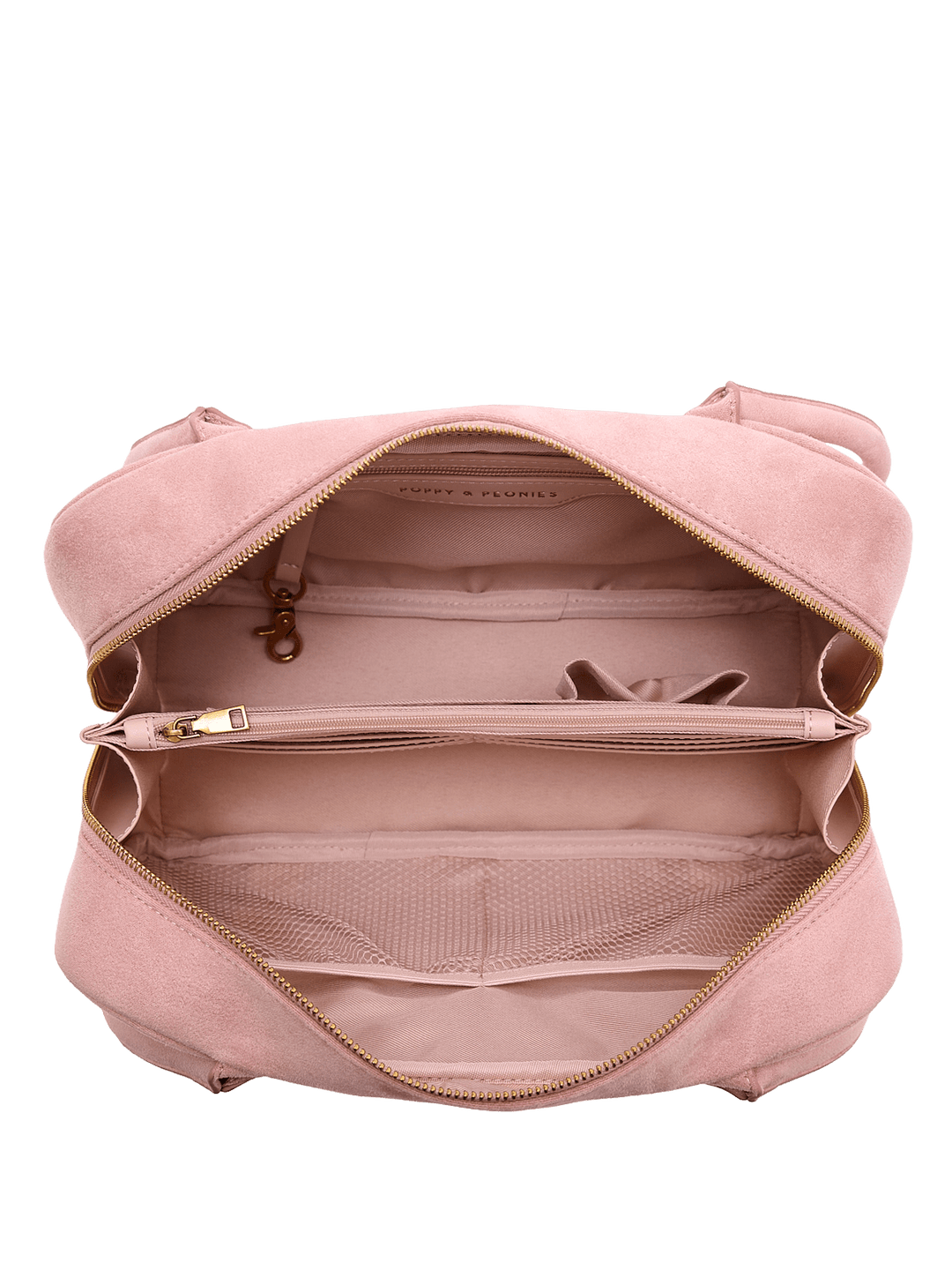 Interior of a pink shoulder bag