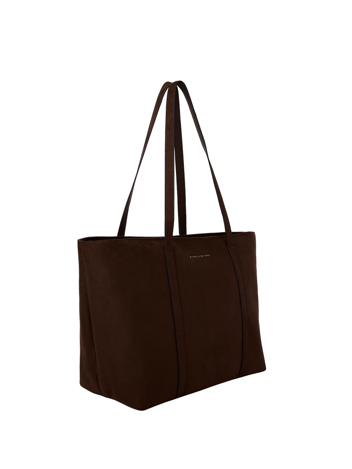 Brown tote bag on a transparent background