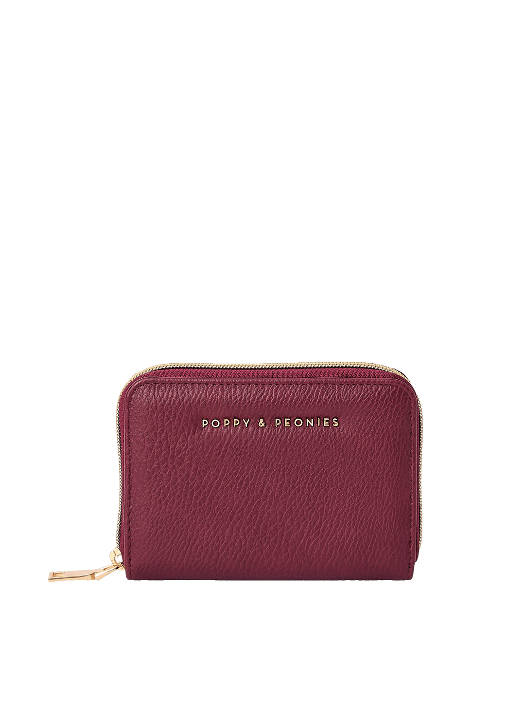 Front view of The Grab and Go Wallet in Berry