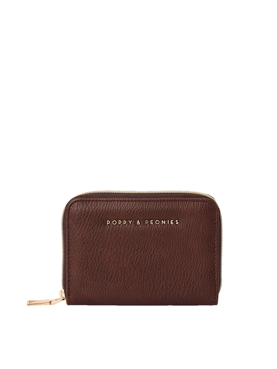 Front view of The Grab and Go Wallet in Espresso
