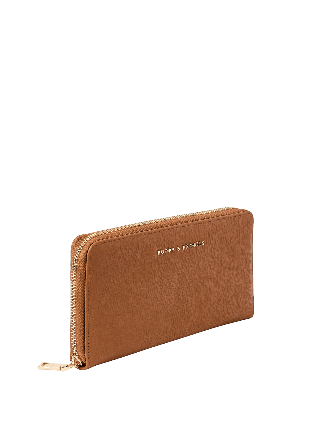 Brown vegan leather wallet