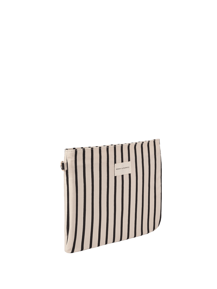 Black and white striped small dry bag 