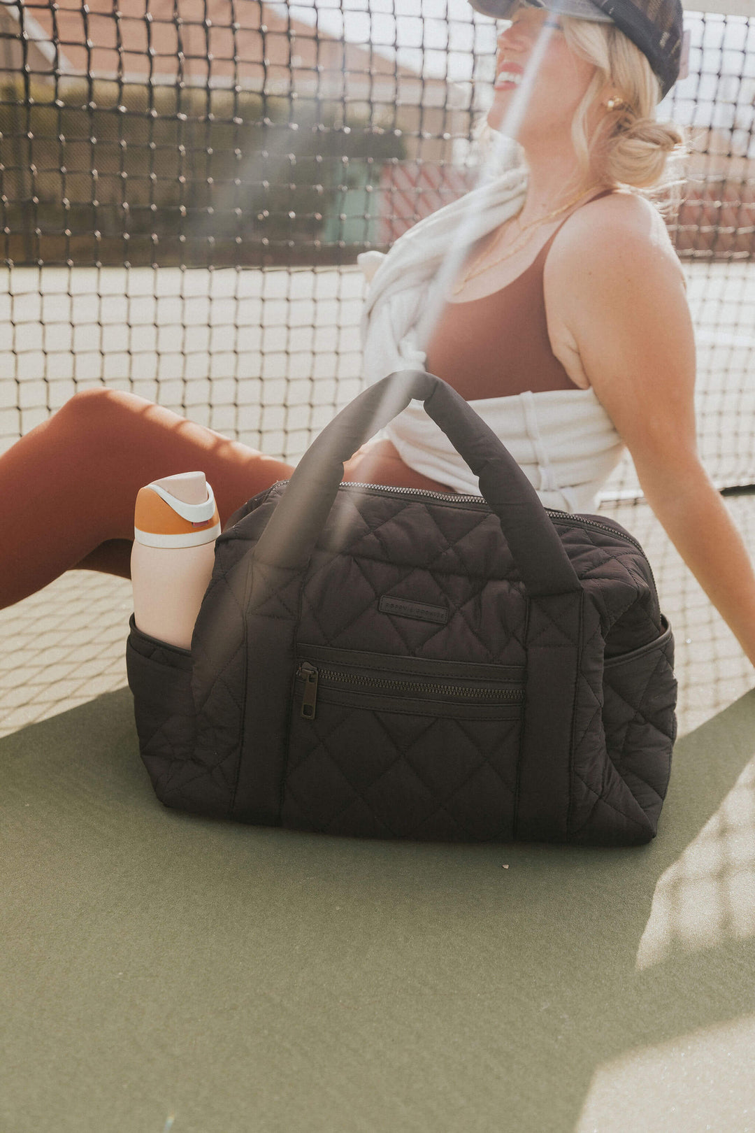 Quilted Weekend Warrior Duffel Black