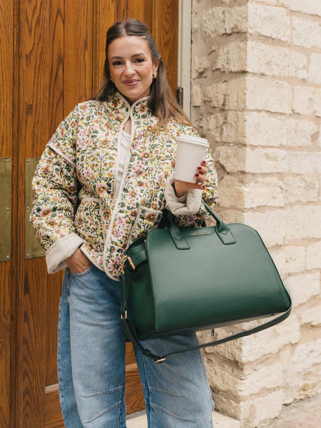 Uptown Tote Heritage Green