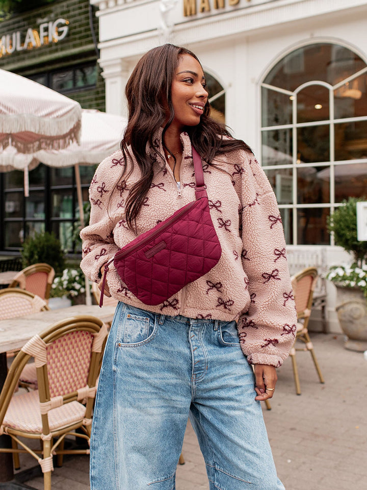 Quilted Large Sidekick Berry