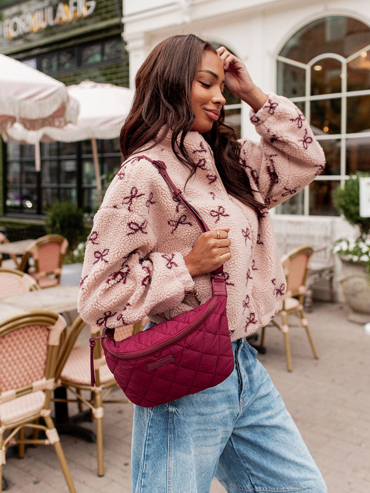 Quilted Large Sidekick Berry