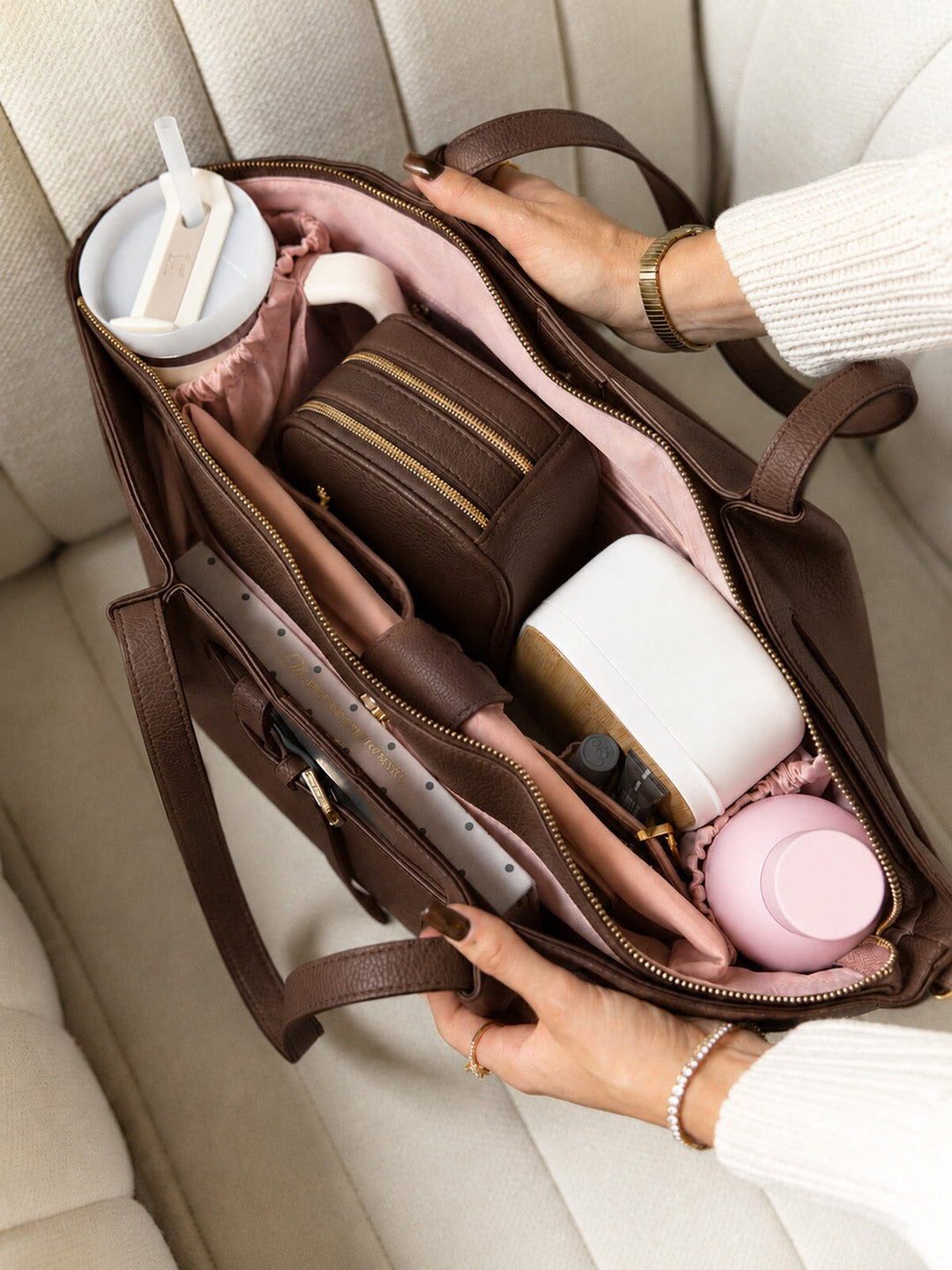 The Knot Tote Espresso