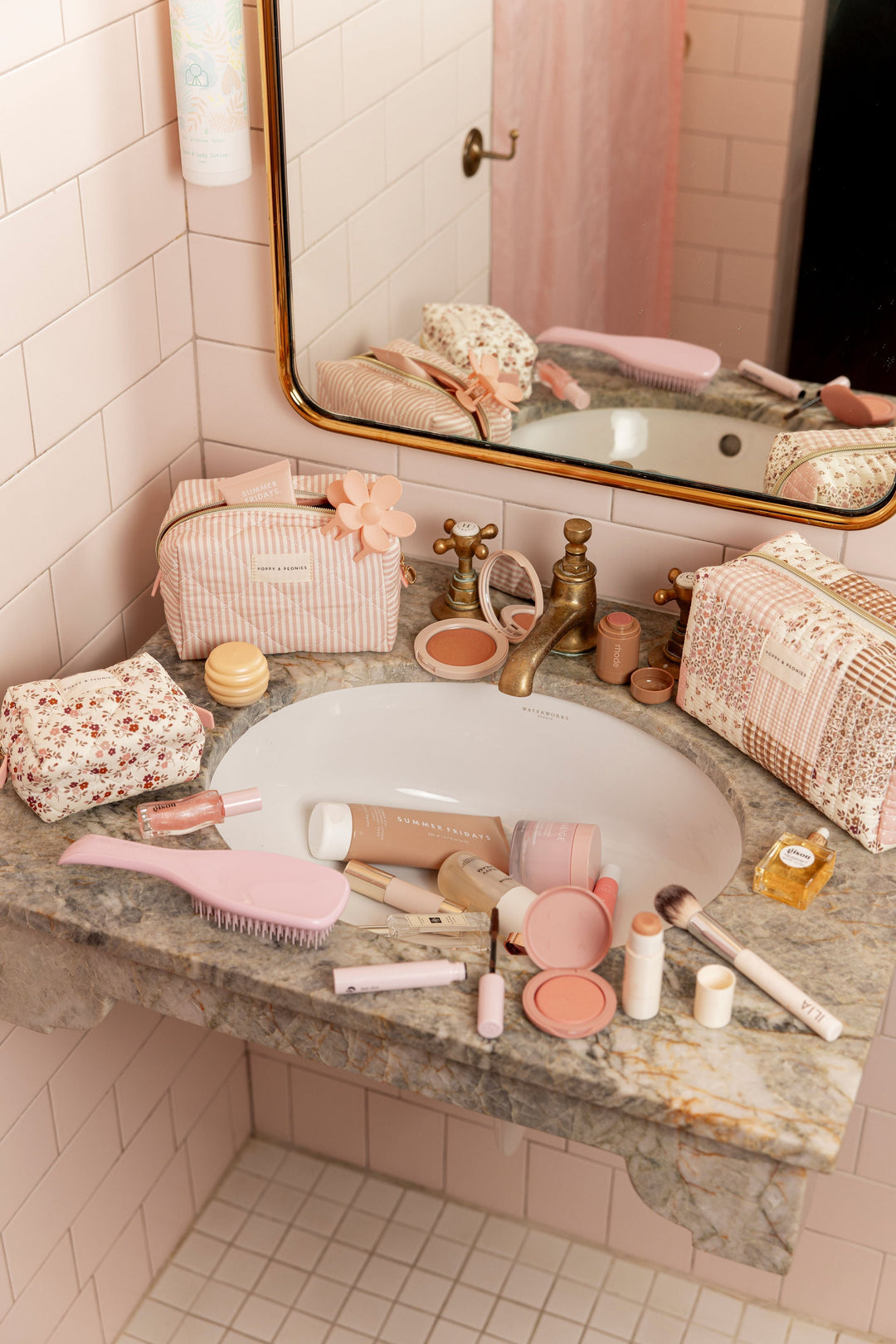 Cosmetic Trio Spring Patchwork