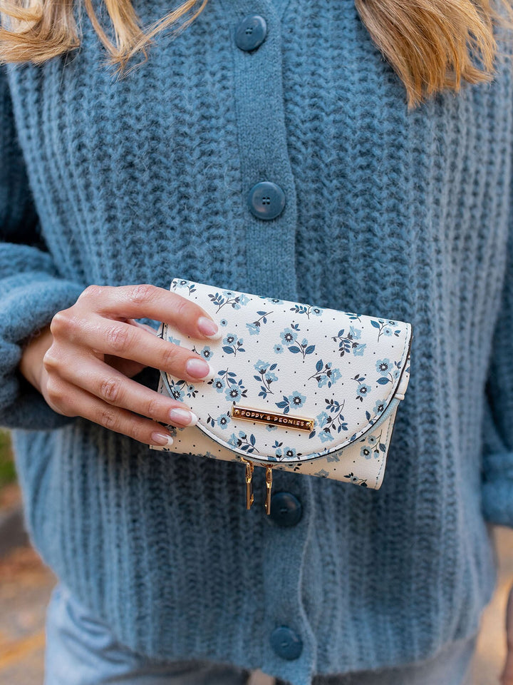 Margaux Wallet Blue Floral