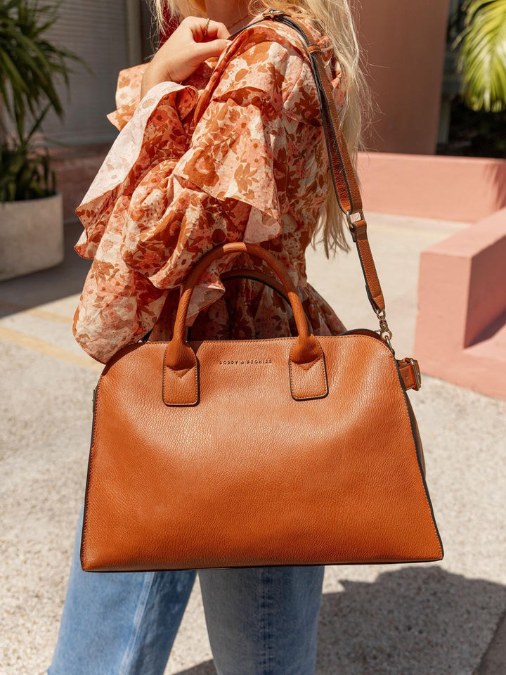 Uptown Tote Cognac