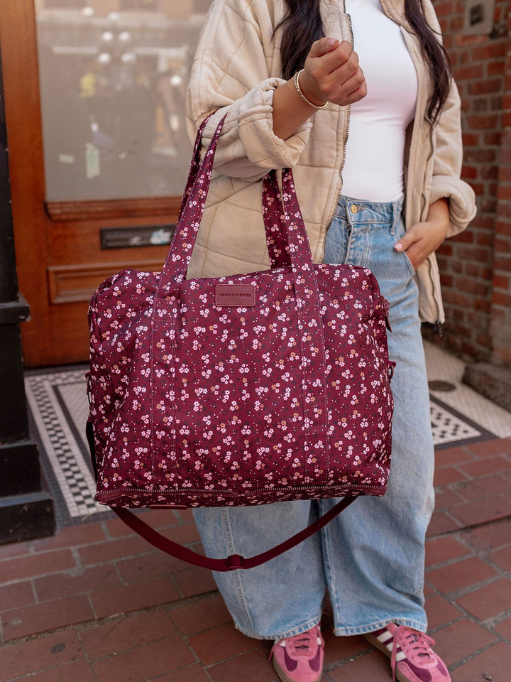 The Pack Up Duffle Berry Floral