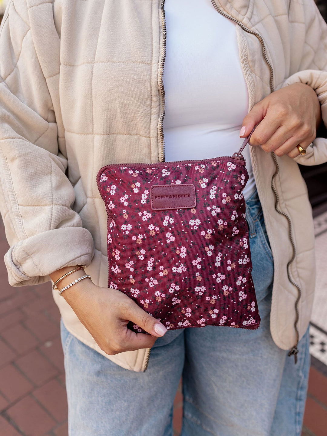 The Pack Up Duffle Berry Floral