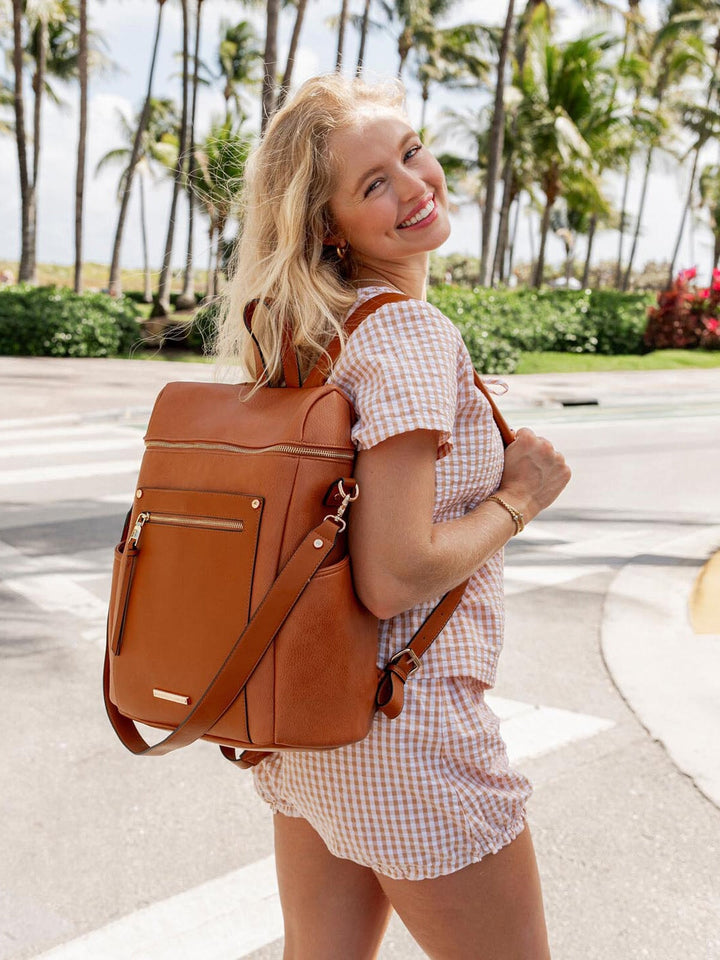 Commuter Backpack Cognac