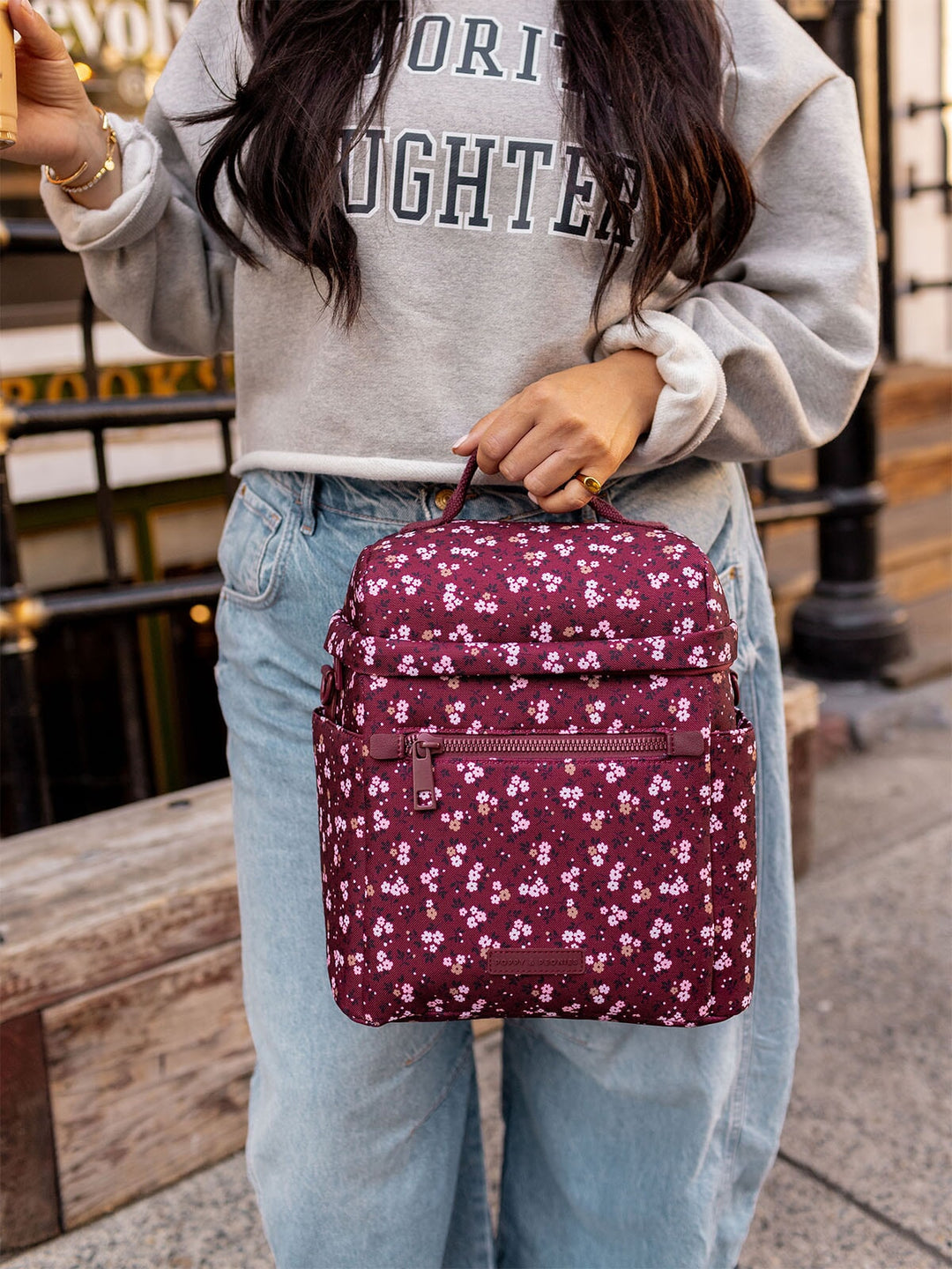 The Go-To Lunch Bag Berry Floral