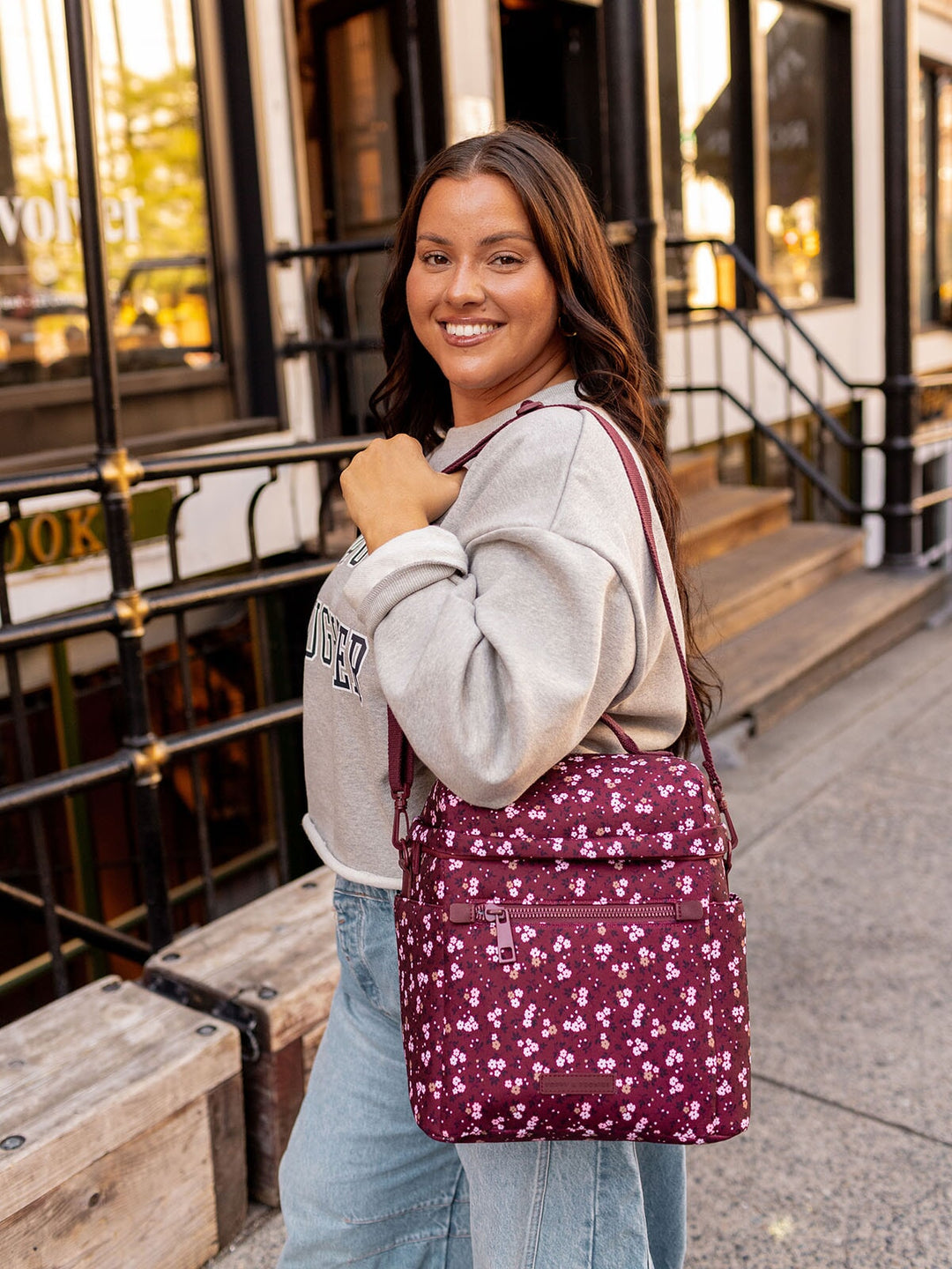 The Go-To Lunch Bag Berry Floral