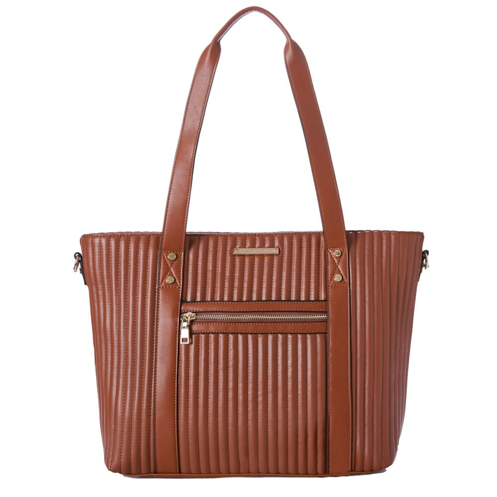 Brown hotsell quilted bag